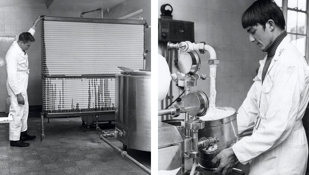 The ice cream-making equipment used to make Wicksteed Ice Cream.