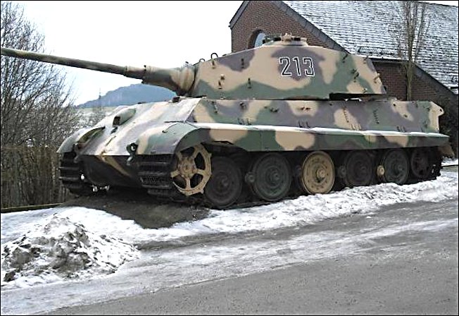 La-Gleize-Stoumont-king-tiger-tank-II-snow