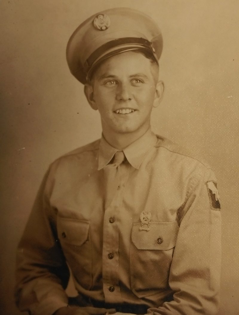 PFC Walter Lehman went missing in action on December 14, 1944. Although his body was never recovered, he was later listed as killed in action and posthumously awarded a Bronze Star and Purple Heart medal. Courtesy of Darlene Schubert 
