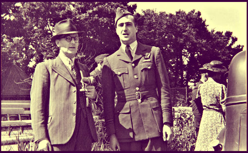 The Dambusters hero with Willis, the inventor of the "bouncing bombs".