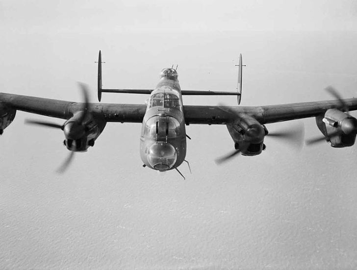 A_Lancaster_Mk_III_of_No._619_Squadron_on_a_test_flight_from_RAF_Coningsby_14_February_1944._CH12346
