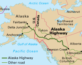 Alaska Highway Map