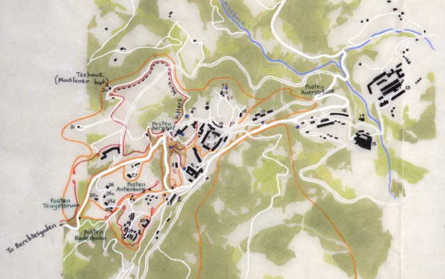 A map of the Berghof compound