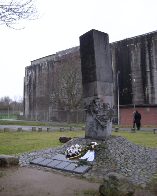 Friedrich Stein's monument dedicated to those who suffered and died building Valentin, commemorated on 16 September 1983