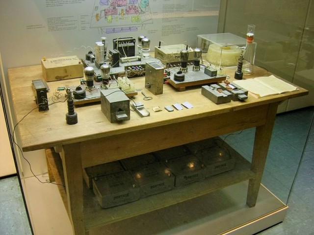 https://en.wikipedia.org/wiki/Norwegian_heavy_water_sabotage In 1938, German scientists Otto Hahn and Fritz Strassman discovered nuclear fission with this experimental device, and published their findings in 1939