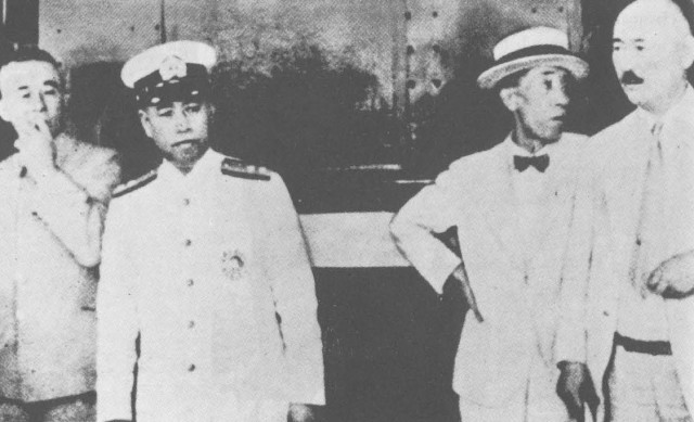 Yamamoto at Tokyo Station enroute to take command of the Combined Fleet on August 31, 1939.