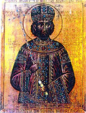 Constantine XI Palaiologos, the last emperor of Byzantine Empire.