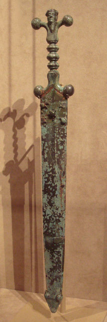 Celtic sword and scabbard circa 60 BC. Photo Credit.
