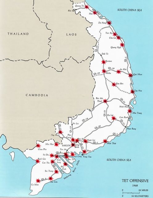 A number of North Vietnamese targets during the Tet Offensive.