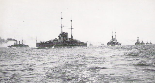 Austro-Hungarian fleet manoeuvres in February 1913.