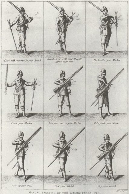 Drill manual for musketeers.