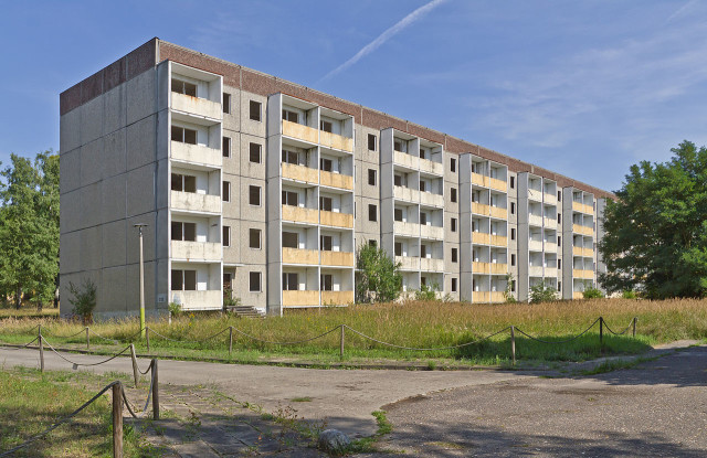 Multi-level housing was also available to the athletes. photo via Wikipedia and The German Federal Archive. 