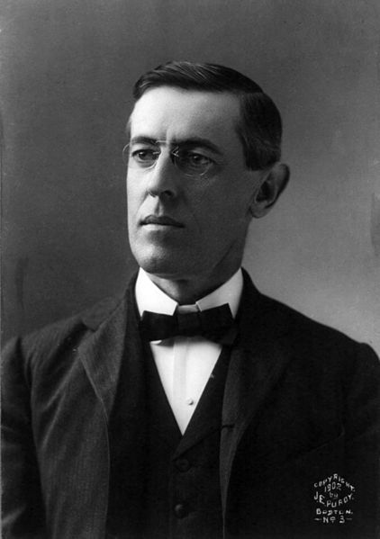 Wilson in 1902, when he was president of Princeton University