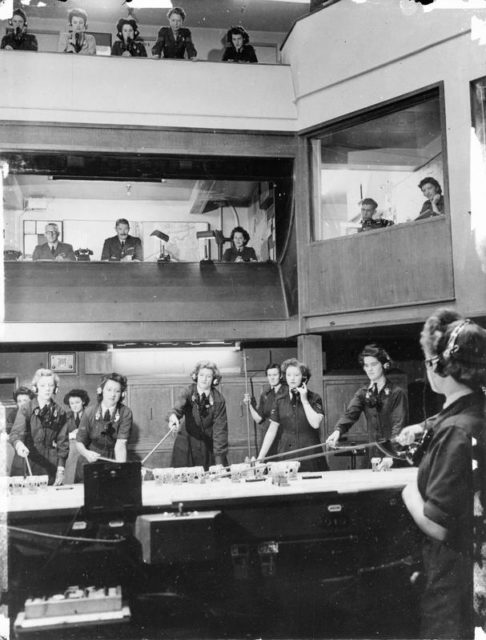 One of the best developed control rooms was for No. 10 Group, located at RAF Box in Wiltshire. [© IWM (CH 13680)]