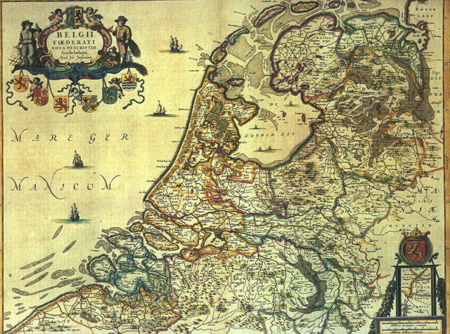 1658 map of the Netherlands with the Zuiderzee Image Source: Wikipedia