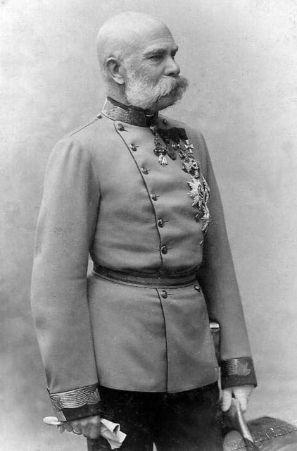 Franz Joseph I. (1885); By Carl Pietzner - Unknown, Public Domain, https://commons.wikimedia.org/w/index.php?curid=1610645