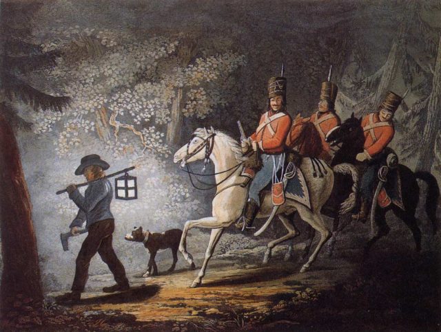 Hessian troops in British pay in the US war of independence. Wikipedia / Public Domain