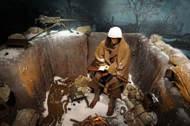 The Battle of the Bulge diorama at the Audie Murphy American Cotton Museum (By Michael Barera, CC BY-SA 4.0 / Wikipedia)