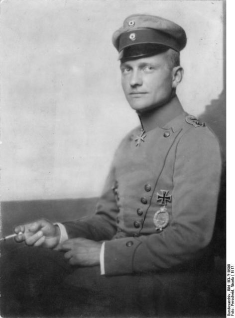 Rittmeister Freiherr von Richthofen. Photo Credit.