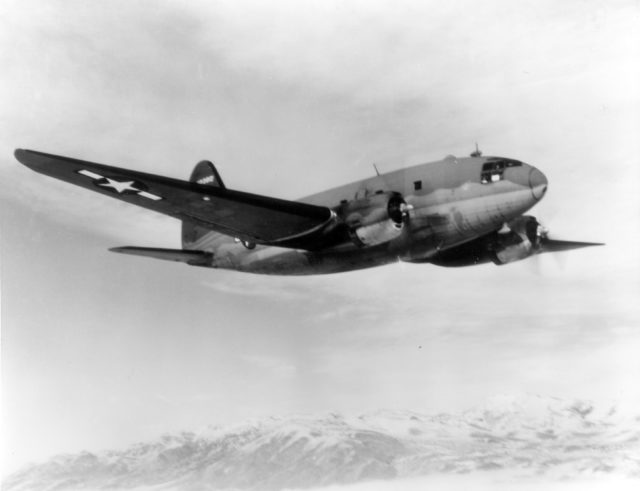 Curtis C-46 "Commando" in flight