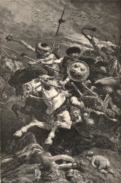 The Huns' invasion of Gaul.