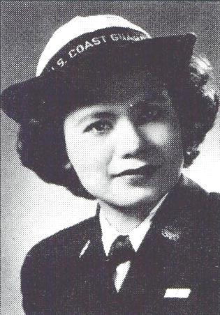 Florence Ebersole Smith upon enlisting in the SPARs in 1945. Her superiors quickly learned about her amazing actions during the war, and she soon became a minor celebrity. Image Source: USCG.mil/ public domain.