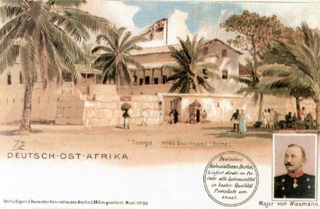 Tanga, depicted in a postcard in 1914. 