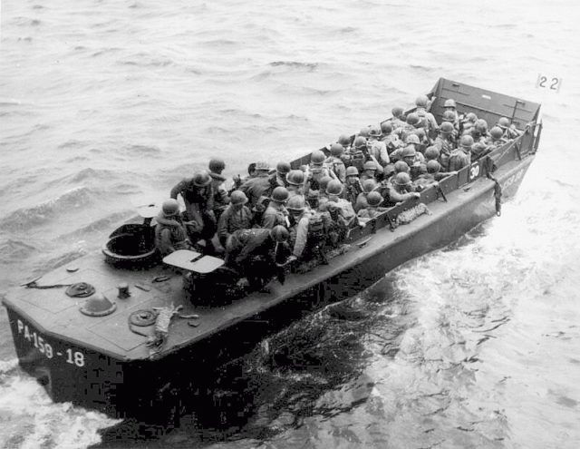 The boat which won the war: The LCVP could put 36 men on the beach, pull away, and get back to the ship all with in 3-4 minutes. These proved incredibly important for the Allied war effort. 