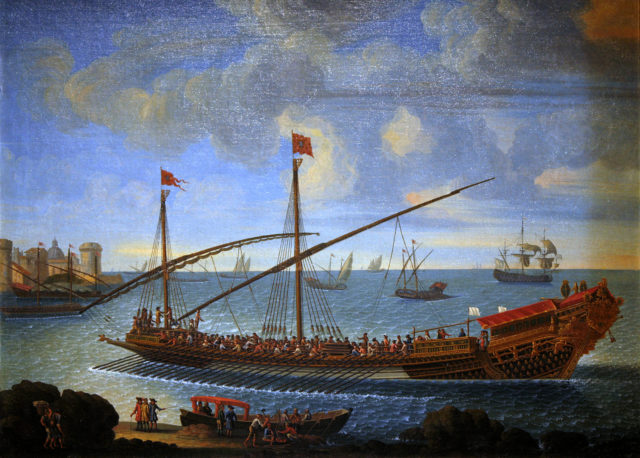 French Galley The “Réale” returning to port - Anonymous, 1694