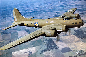 B-17 in flight.