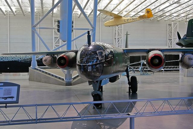 Another photo of the Ar 234B exhibited in the Steven F. Udvar-Hazy Center, Washington, USA. Photo Credit