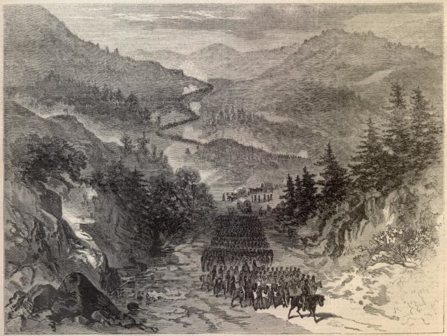 The Battle of Cumberland Gap from which many Confederate soldiers deserted