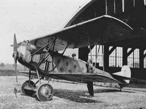 A Fokker D.VII, Ingalls encountered one behind German lines, alone, and pounced;