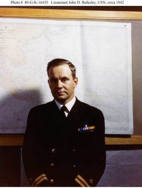Lieutenant John D. Bulkeley while serving in the US Navy.