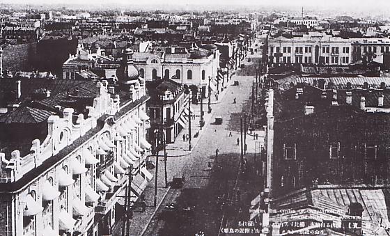 Central street in Harbin before WWII