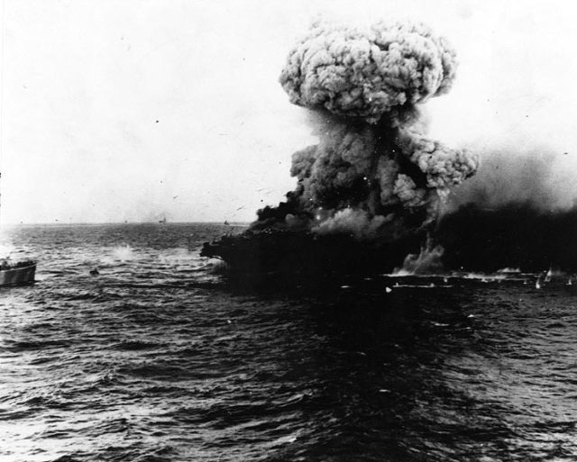 The Americans suffer their largest loss in the Battle of the Coral Sea.
