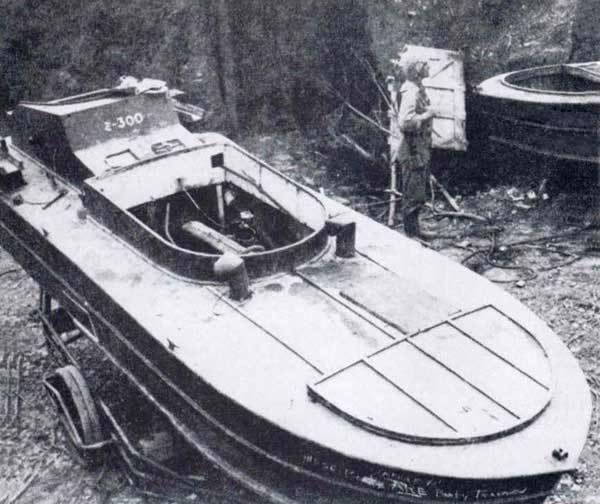 A Japanese Shinyo suicide boat, a close cousin to the Kaiten