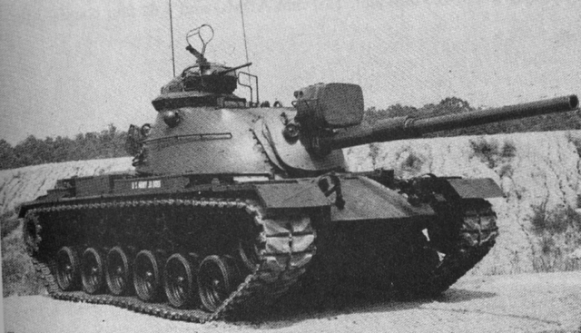 M48A5 Patton with an M48A3 commander’s cupola;