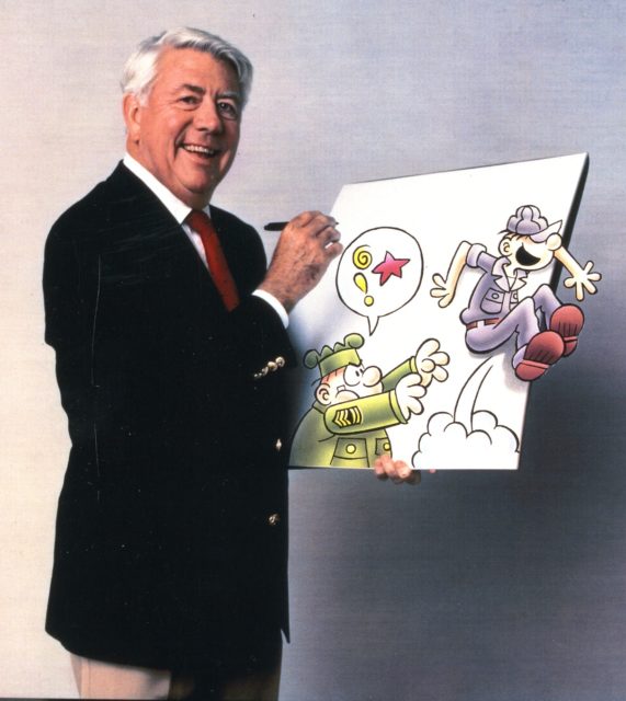 Mort Walker, the creator of Beetle Bailey, was drafted into the U.S. Army during WWII while a student at the University of Missouri. He credits his military service in Missouri as the inspiration for several of the characters in his comic strip. Courtesy of Mort Walker.