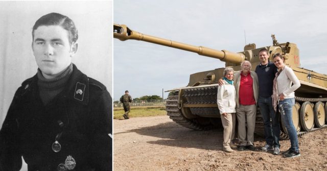 Wilhelm Fischer, Tiger veteran, then and now.