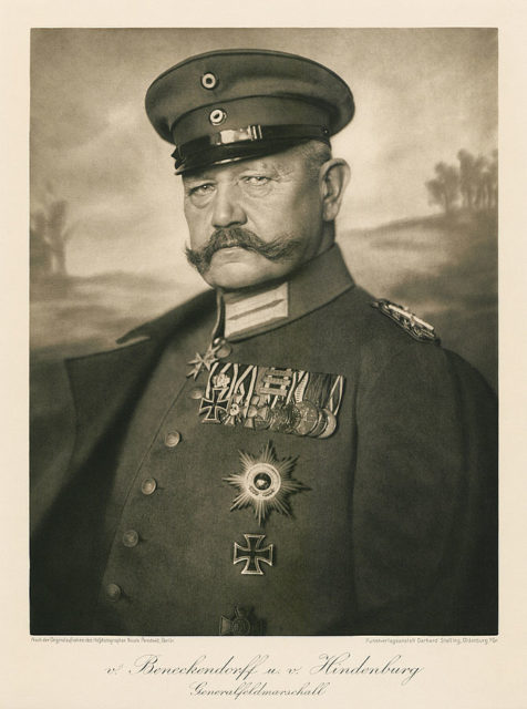 Field Marshal Paul von Hindenburg, 1914.