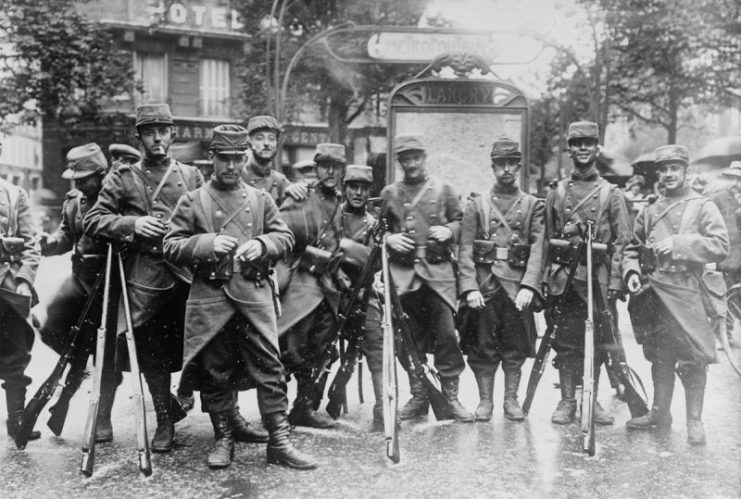 French soldiers at the beginning of World War I