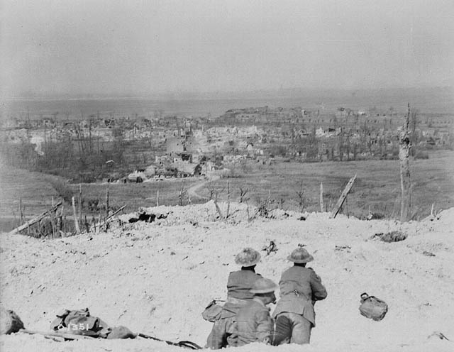 Vimy as seen from Vimy Ridge May 1917