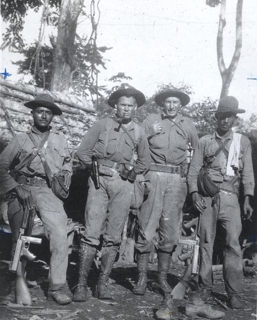 Lewis Puller with Nicaraguan National Guard Detachment, circa 1931. By USMC Archives – CC BY 2.0