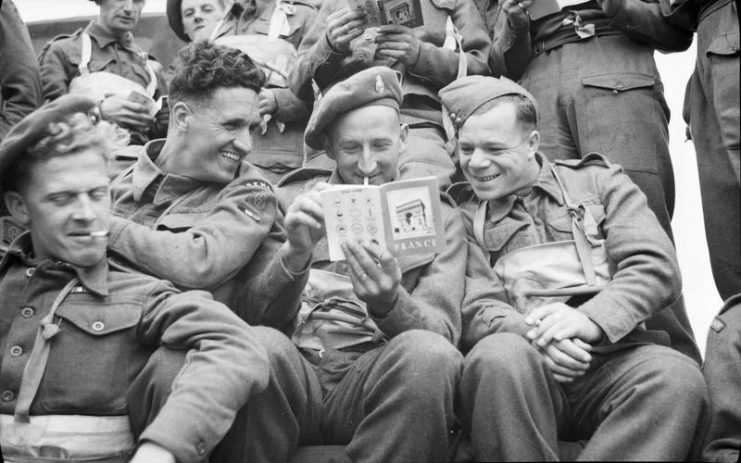 Allied Forces during the Normandy Landings.