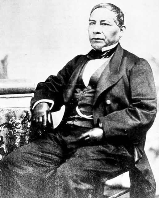 Daguerreotype of Benito Juárez as president of Mexico.