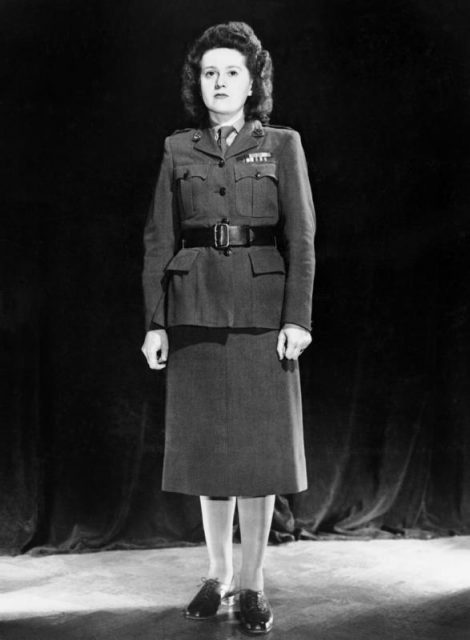 Lieutenant Odette Marie-Céline Sansom, George Cross, MBE. Odette Sansom served as a courier with F Section, Special Operations Executive.