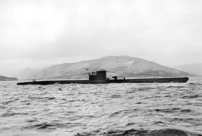 U-570 Type VIIC submarine that was captured by the UK in 1941.