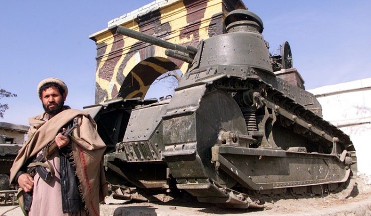 FT tank displayed in Kabul, Afghanistan. It is one of 4 known FTs that were in this country before 2003. This one is still preserved in Kabul.Photo 162eRI CC BY-SA 3.0