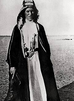 Lawrence at Rabegh, north of Jeddah, 1917.